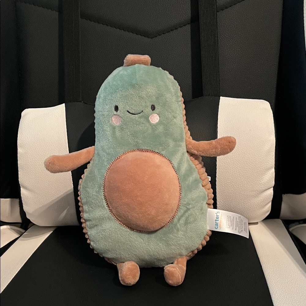 Carter's Plush Avocado Buddy in Mint Green and Light Brown